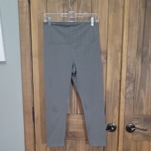 Gray High-Waisted Leggings